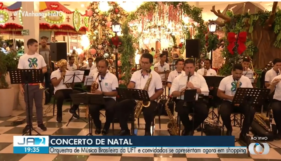 Orquestra de música brasileira da UFT se apresenta em shopping
