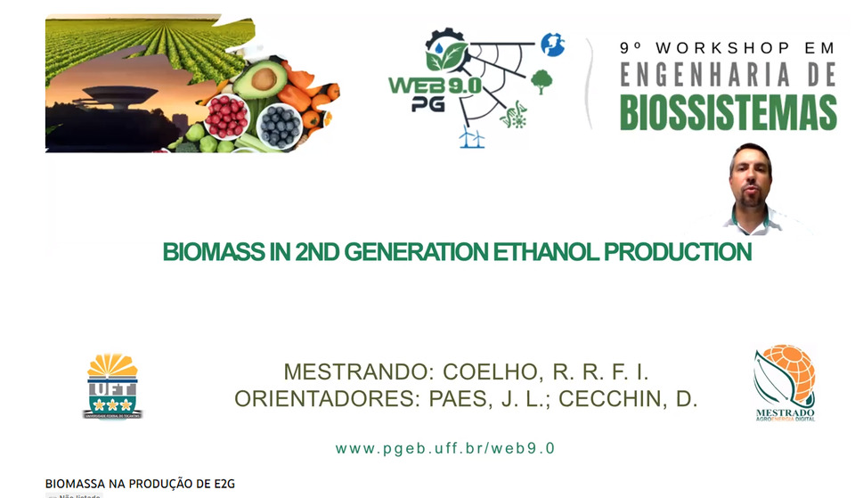 Apresentação do artigo do mestrando em Agroener Digital no 9º Workshop em Engenharia de Biossistemas.png (Foto: Divulgação)