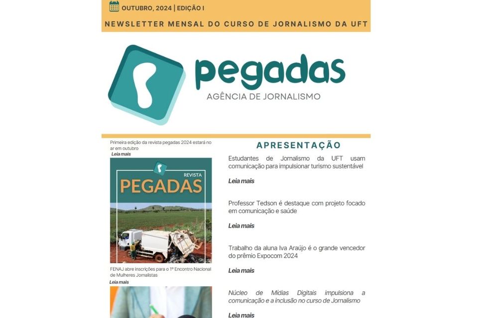 Newsletter Pegadas - Outubro