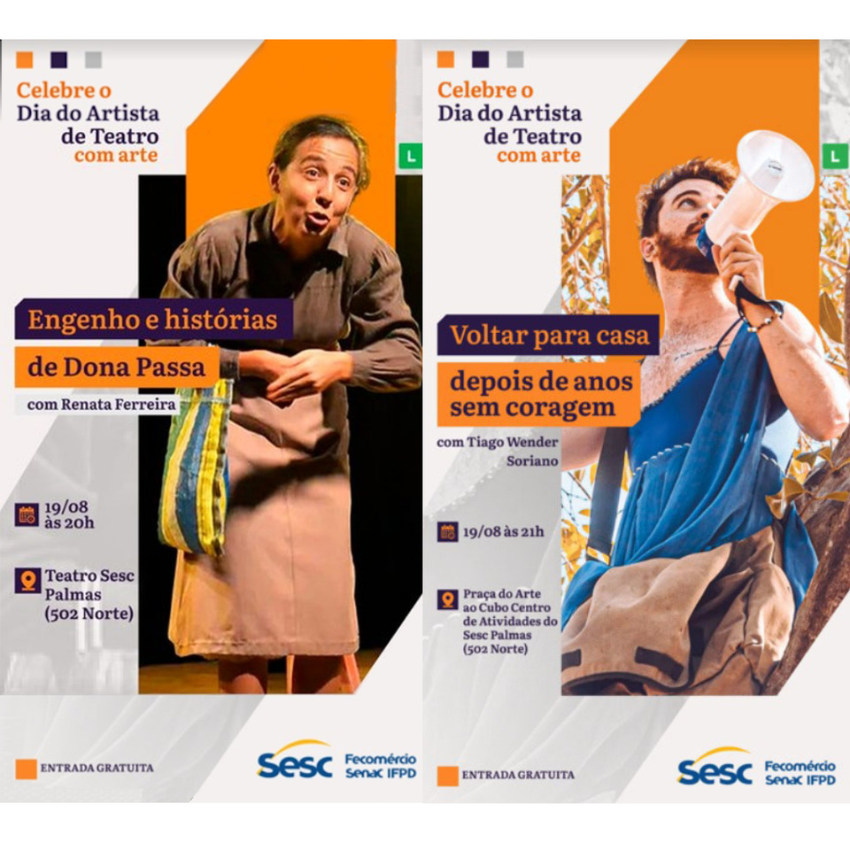 Apresentações (Arte: Sesc/TO / Divulgação)