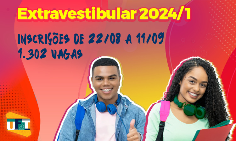 UFT lança edital do Extravestibular 2024/1 (Arte: Job/UFT)