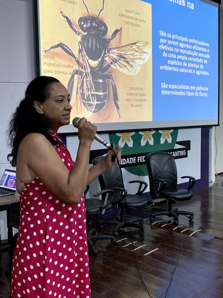 A professora Dra. Generosa Sousa Ribeiro, da Universidade Estadual do Sudoeste da Bahia, foi uma das palestrantes do evento (Foto: Gihane Scaravonatti)