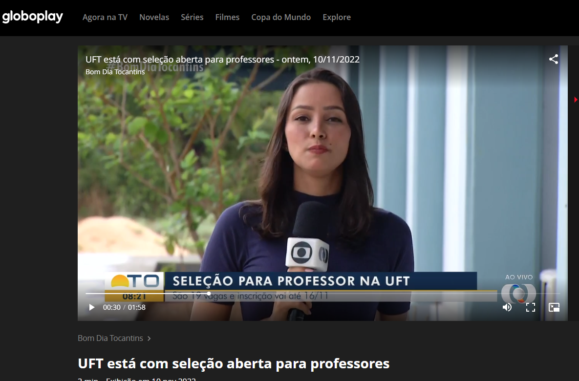 UFT está com seleção aberta para professores UFT está com seleção aberta para professores