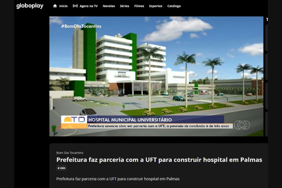 Imagem da maquete do Hospital Municipal Universtário