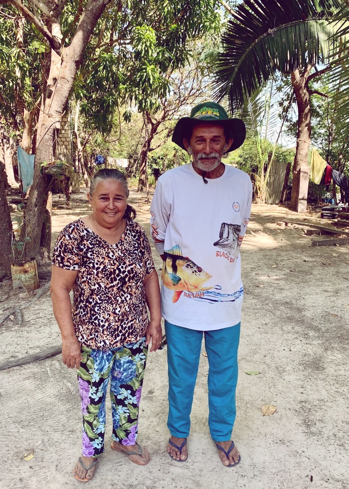 Eunize Vieira e Raimundo são habitantes ribeirinhos do Araguaia, desde a década de 1970.jpeg (Foto: Gihane Scaravonatti)