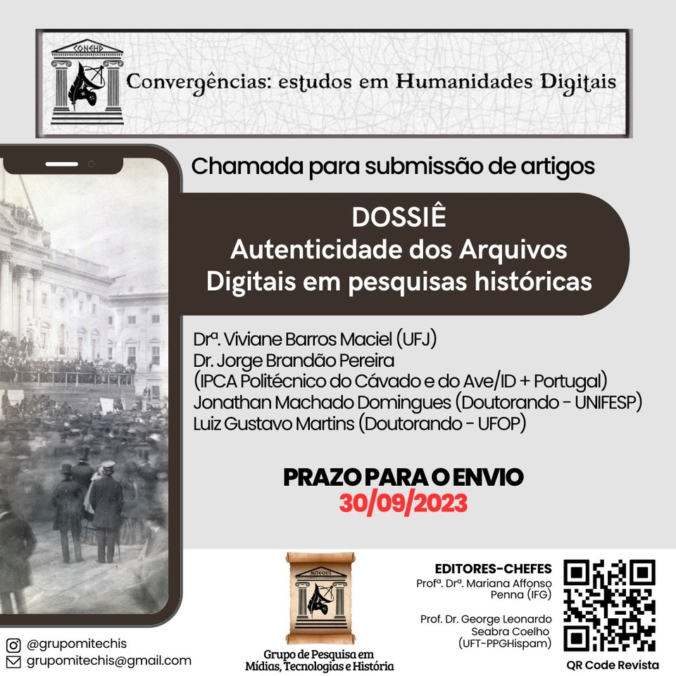 Chamada para dossiê/ Cartaz: Divulgação