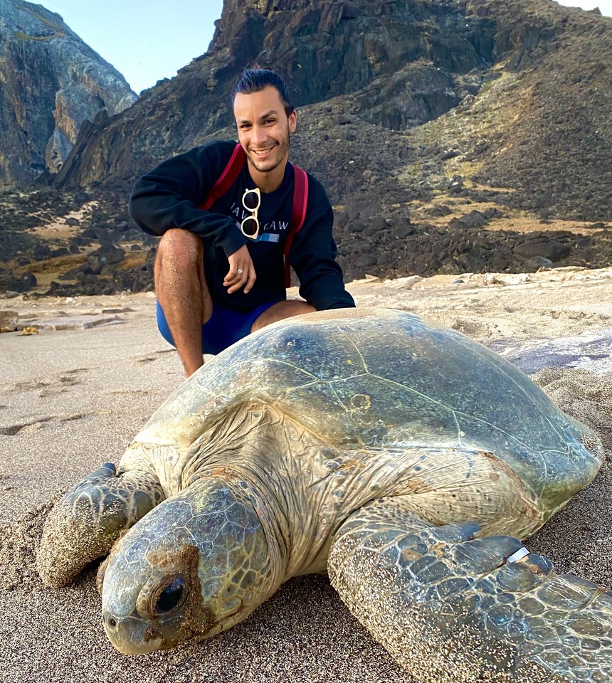 3.Um mergulho na Amazônia Azul: jovem cientista da UFT participou de expedição à Ilha da Trindade (Foto: Paulo Macedo/arquivo pessoal)