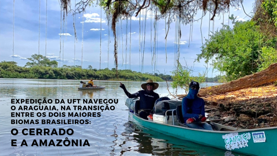 Expedição navegou o Araguaia, na faixa de transição entre os dois maiores biomas brasileiros o Cerrado e a Amazônia..png (Foto: Gihane Scaravonatti)