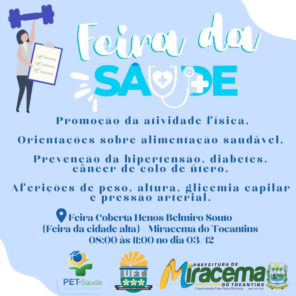 Feira da saúde em Miracema.jpeg (Foto: deniseneves)