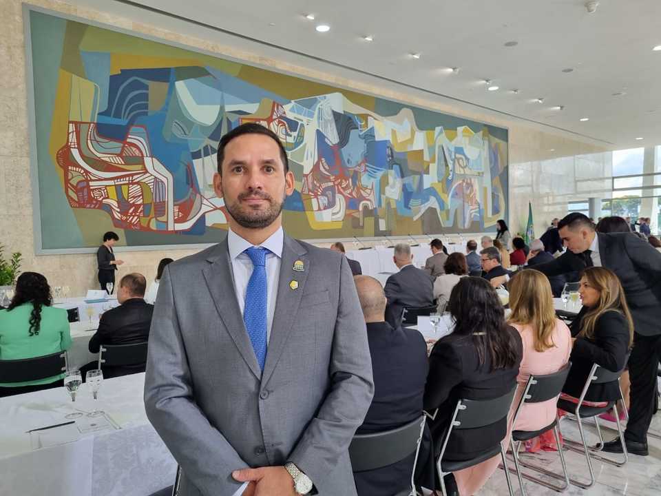 O vice-reitor da UFT, Marcelo Leineker, participou da reunião entre o presidente Lula e dirigentes das Ifes (Foto:_Marcelo Leineker | arquivo pessoal)