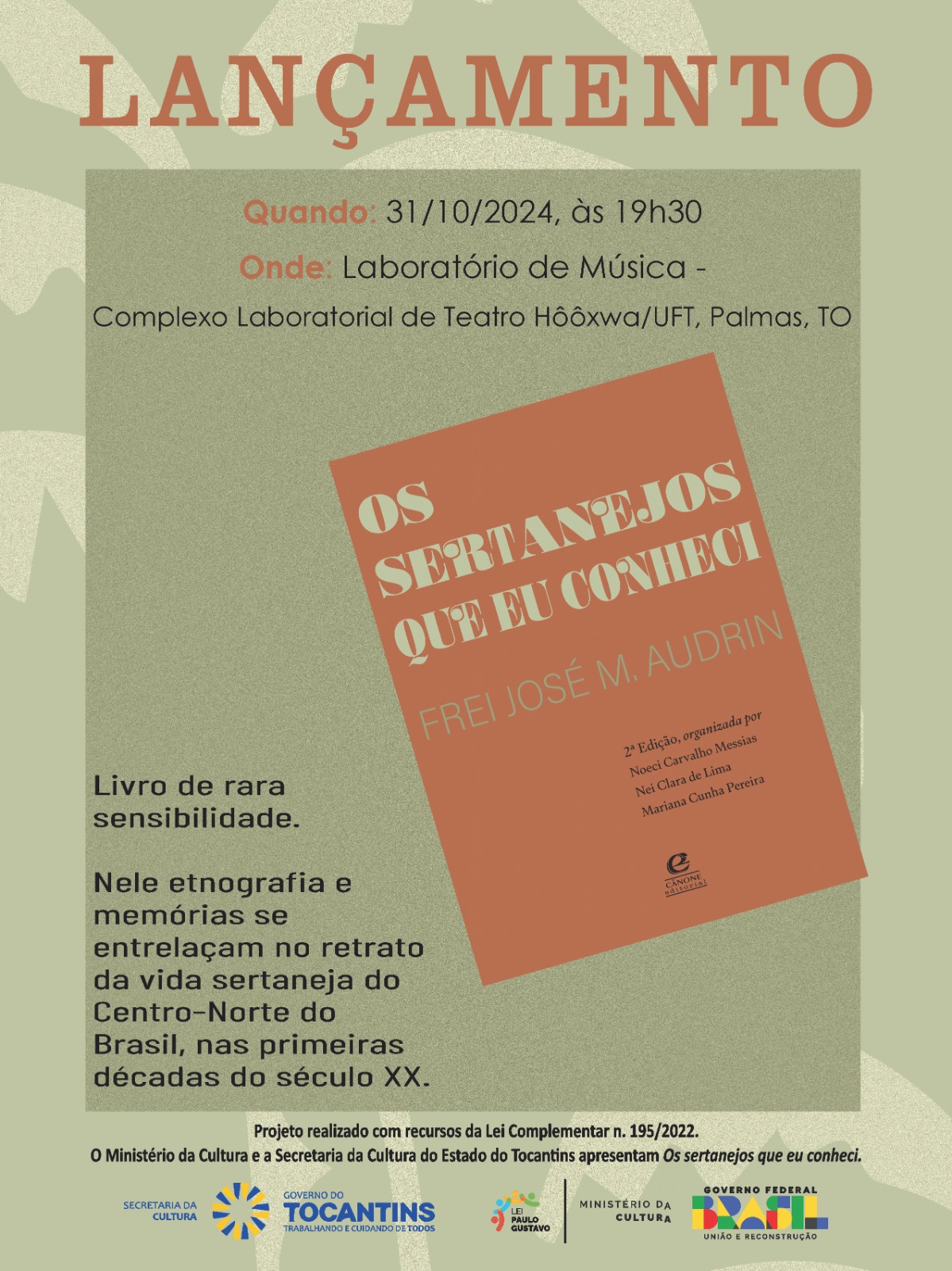 UFT sediará relançamento da obra histórica "Os sertanejos que eu ...