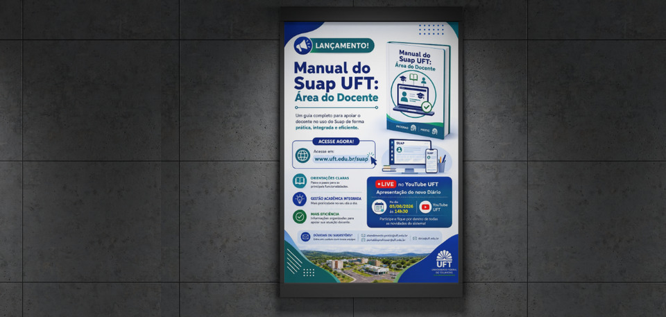 UFT disponibiliza manual para orientar docentes na utilização do Suap