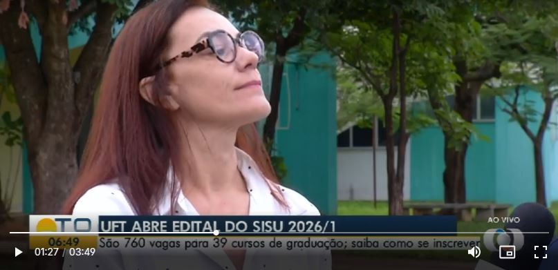 UFT divulga edital com 760 vagas para cursos de graduação pelo Sisu