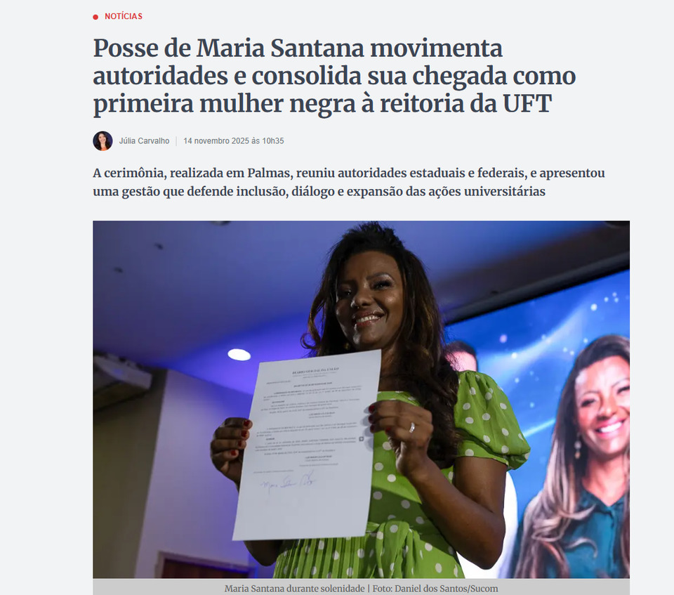 Posse de Maria Santana movimenta autoridades