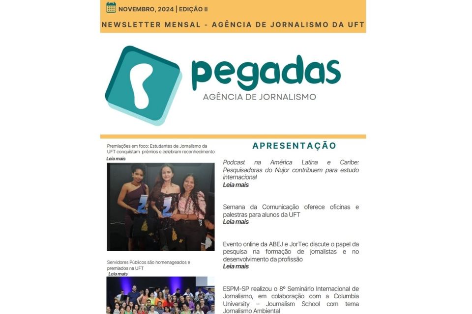 Newsletter Pegadas - Novembro