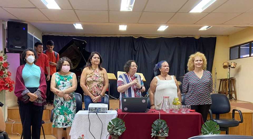 Mesa de abertura com as coordenadoras do Procad-Amazônia.jpeg (Foto: Arquivo Pessoal)