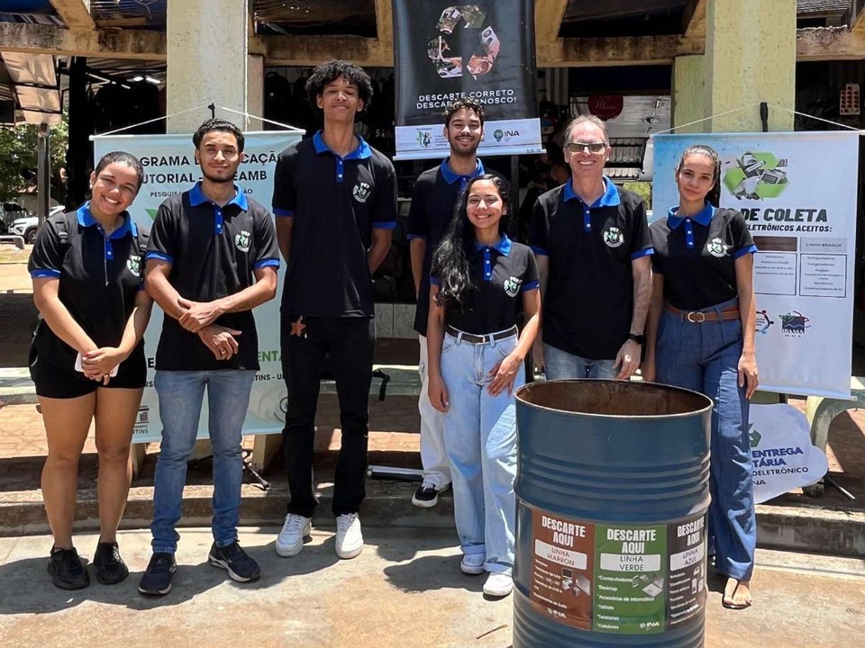 Programa de Educação Tutorial de Engenharia Ambiental promove coleta de resíduos eletroeletrônicos em Palmas