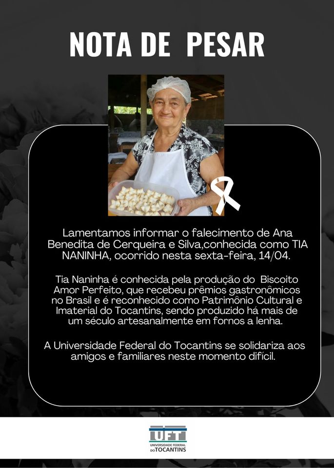 Pesar Tia Naninha_homenagem Proex